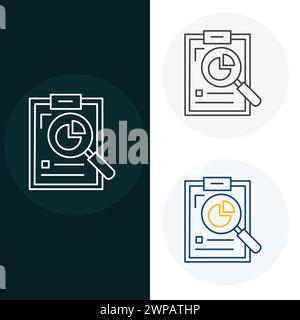 Analysis, Data Analysis Vector illustration Icon Design Stock Vector