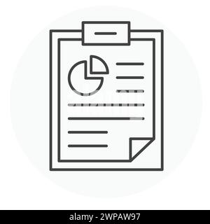 Report, Analysis Vector Illustration Icon Design Stock Vector