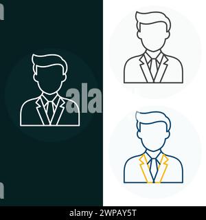 Business Man Vector illustration Icon Design Stock Vector