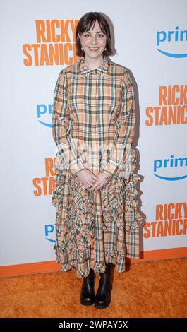 Apple Farrelly attends premiere of 'Ricky Stanicky' at Regal E-Walk in New York on March 5, 2024 Stock Photo