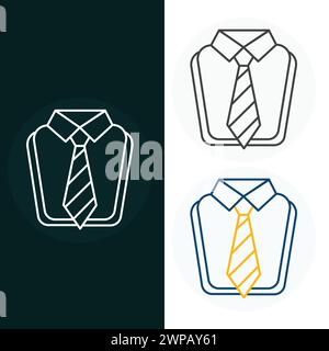 Necktie T shirt Vector Illustration Icon Design Stock Vector