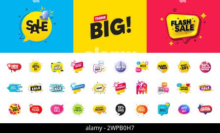 Best discount offer banners. Price deal sale stickers. Black friday special offer tags. Flash sale bubble coupon. Vector Stock Vector
