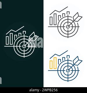 Business Target Vector Illustration Icon Design Stock Vector