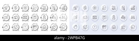 Petrol station, Sale and Love letter line icons. For web app, printing. Line icons. Vector Stock Vector