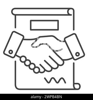 Business Contract Vector illustration Icon Design Stock Vector