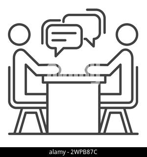 Interview Vector Illustration Icon Design Stock Vector