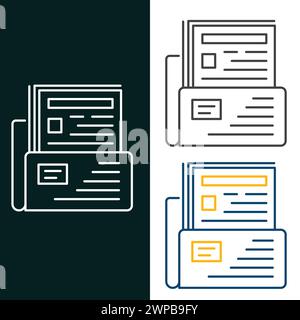 Folder, Directory, File Storage, File Manager, Storage Vector Icon Design Stock Vector