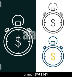 Value of Time Vector Icon Design Stock Vector