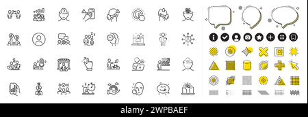 Set of Podcast, Ab testing and Manager line icons for web app. Pictogram icon Vector Stock Vector