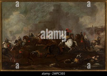 Battle Scene: a Cavalry Engagement, Jacques Courtois, 17th century ...