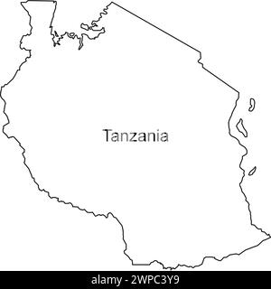 tanzania map icon vector illustration design Stock Vector