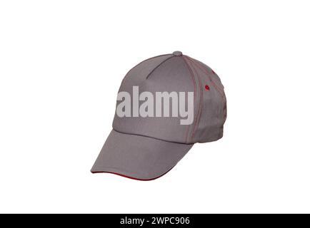 brown color cap on isolate white background Stock Photo
