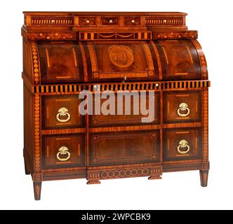 Cabinet storage wood includes clipping path. Stock Photo