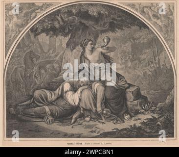 Reproduction of Aleksander Lesser's painting depicting Kiejstut (ca ...