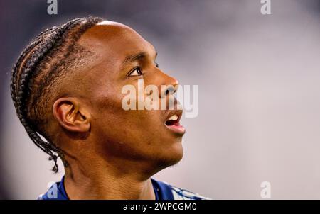 Mathys Tel, FCB 39   in the round of 16 match   FC BAYERN MUENCHEN - LAZIO ROM 3-0 of football UEFA Champions League in season 2023/2024 in Munich, Mar 5, 2024.  Achtelfinale,, FCB, München © Peter Schatz / Alamy Live News Stock Photo