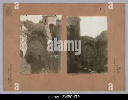 O Yka (Olica, Ukraine). Radziwi Castle - two views of Zwierzyniec;  around 1916 (negatives); around 1916-1927 (prints) (1915-00-00-1927-00-00); Stock Photo