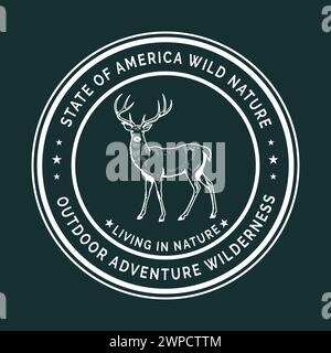 Outdoor Hunting T-Shirt Design, Hunting tee vector Design Stock Vector