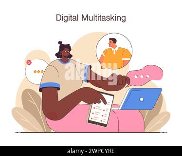 Digital multitasking. Effective and competent office worker time and ...