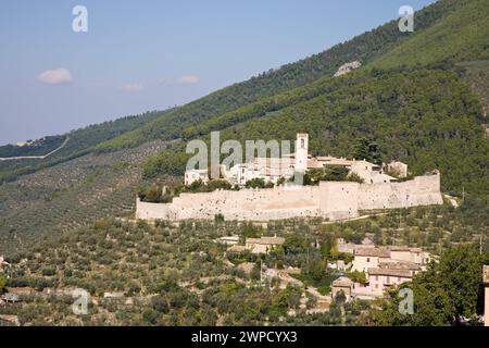 The village know as Campello Alto which is part of the town of Campello sul Clitunno in the Umbria region of Italy Stock Photo