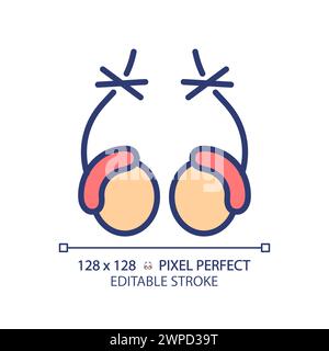 Vasectomy RGB color icon Stock Vector