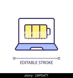 Portable consumer electronics RGB color icon Stock Vector