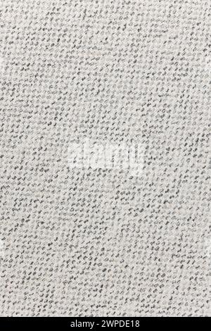A close-up of a rough white fabric texture Stock Photo