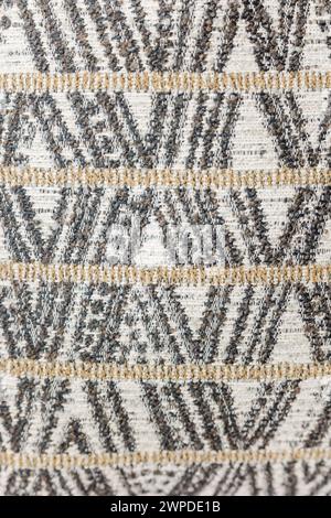 A close-up of an oriental rug showcasing various intricate patterns and textures Stock Photo