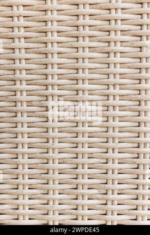 A close-up of woven wicker texture for a basket Stock Photo