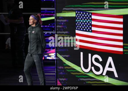 Sandi Morris (USA, Pole Vault) during the 2024 World Athletics Championships at the Emirates Arena, Glasgow (Photo: Pat Isaacs | MI News) Stock Photo