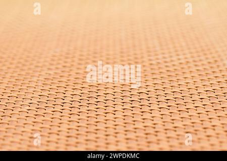 Brown woven pattern backdrop, outdoor furniture product manufacturing and interior design decoration. Man-made material. Stock Photo