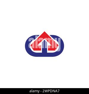 triangle drugstore arrow capsule pills symbol logo vector Stock Vector