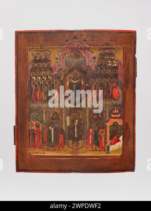 Eastern Orthodox icon depicting the First Council of Nicea (325 Stock ...