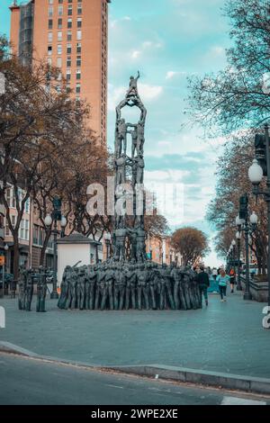The city of Tarragona on the first day after Covid-19 quarantine. Stock Photo
