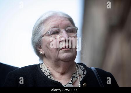 Edinburgh, UK. 7th Mar, 2024. EMMA'S FAMILY DUE TO MEET THE LORD ADVOCATE. Emma Caldwell's mother, Margaret Caldwell, along with her family and their lawyer, Aamer Anwar to meet Lord Advocate at Crown Office, 25 Chambers Street. Edinburgh. Scotland Picture Credit: Pako Mera/Alamy Live News Stock Photo
