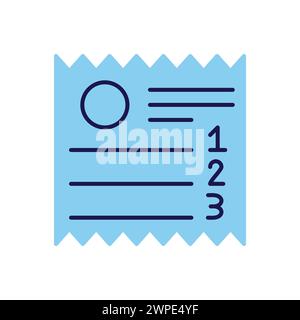 Sales Receipt related vector icon. Isolated on white background. Vector illustration Stock Vector