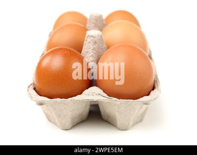 Egg collection isolated on white background Stock Photo