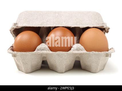Egg collection isolated on white background Stock Photo