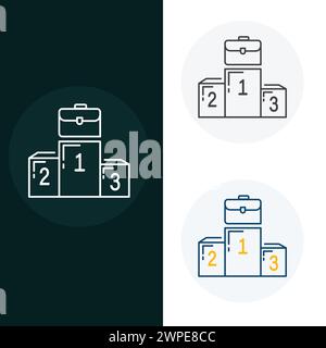 Competition Rivalry Vector Icon Design Stock Vector