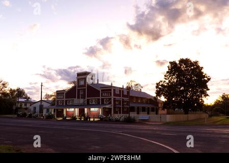 Historic Warroo Town Hall building in Surat Queensland Australia Stock Photo