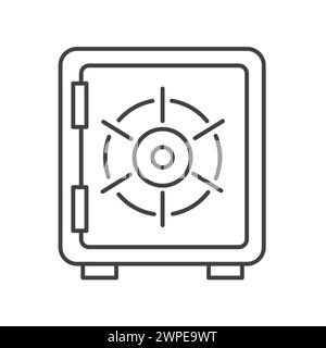 Bank Vault Impenetrable Asset Protection Vector Icon Design Stock Vector