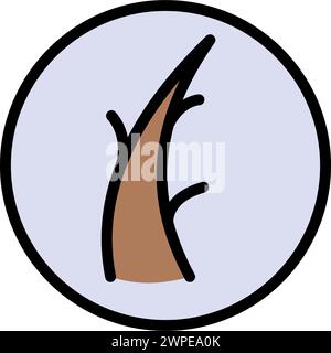 Hair split ends icon isolated vector illustration. Hair treatment ...