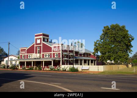 The historic Warroo Shire Hall Surat Maranoa Region Queensland Australia Stock Photo