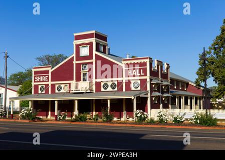 The historic Warroo Shire Hall Surat Maranoa Region Queensland Australia Stock Photo