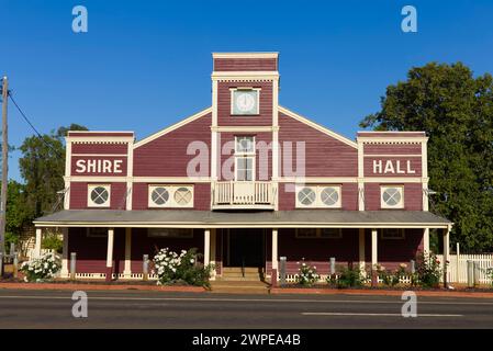 The historic Warroo Shire Hall Surat Maranoa Region Queensland Australia Stock Photo