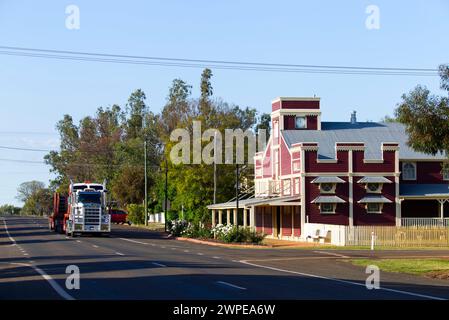 The historic Warroo Shire Hall Surat Maranoa Region Queensland Australia Stock Photo