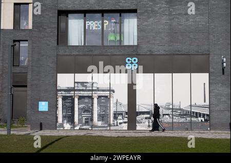 Co-op store mural, Curzon Street, Birmingham, West Midlands, England, UK Stock Photo