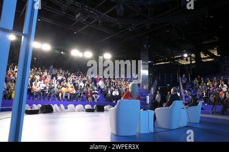 Sirius, Russia. 06th Mar, 2024. Russian President Vladimir Putin meets with participants at the 2024 World Youth Festival held at the Sirius Federal Territory, March 6, 2024 in Sochi, Krasnodar Region, Russia. Credit: Mikhail Metzel/Kremlin Pool/Alamy Live News Stock Photo
