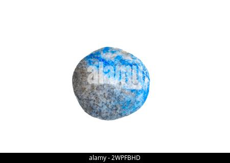 Lapis lazuli stone with white background. Stock Photo