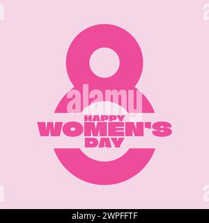 International Women's Day Vector Illustration Icon 8 March World Women's Day Vector Stock Vector