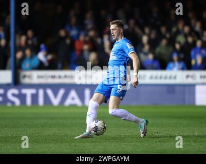 Peterborough, UK. 05th Mar, 2024. Josh Knight (PU) at the Peterborough United v Northampton Town EFL League One match, at the Weston Homes Stadium, Peterborough, Cambridgeshire, on 5th March, 2024. Credit: Paul Marriott/Alamy Live News Stock Photo